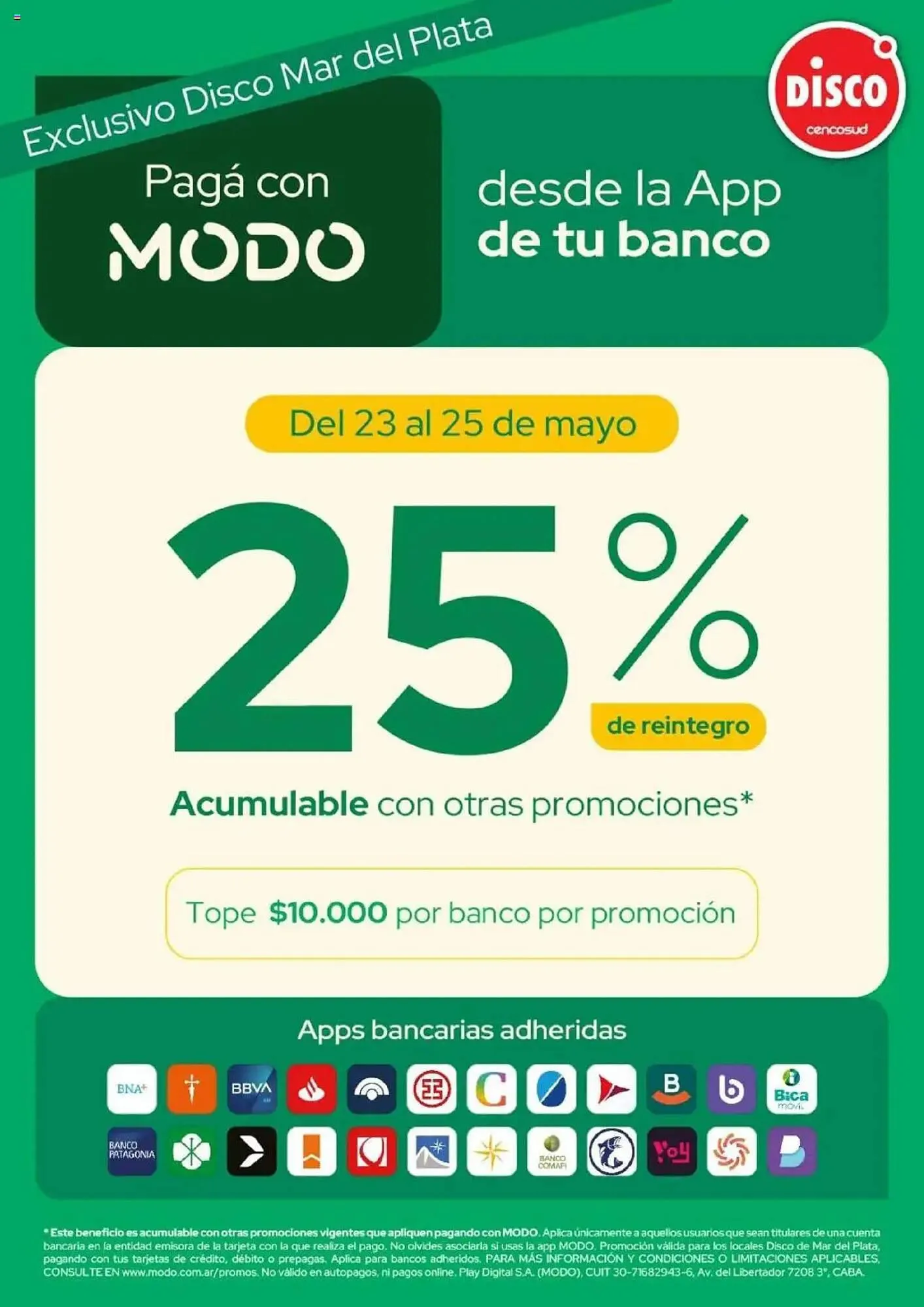Ofertas de Catálogo Disco 23 de mayo al 25 de mayo 2025 - Página 1 del catálogo