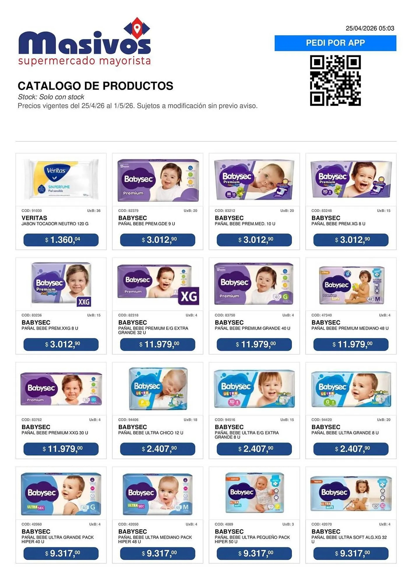 Ofertas de Catálogo Masivos 25 de abril al 1 de mayo 2026 - Página 115 del catálogo