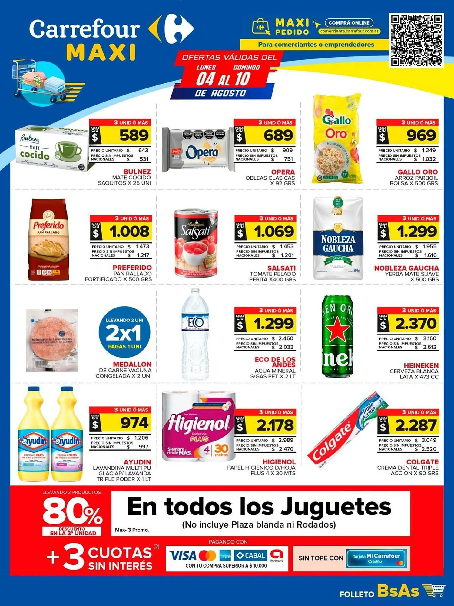 Ofertas de Catálogo Carrefour Maxi 4 de agosto al 10 de agosto 2025 - Página 1 del catálogo