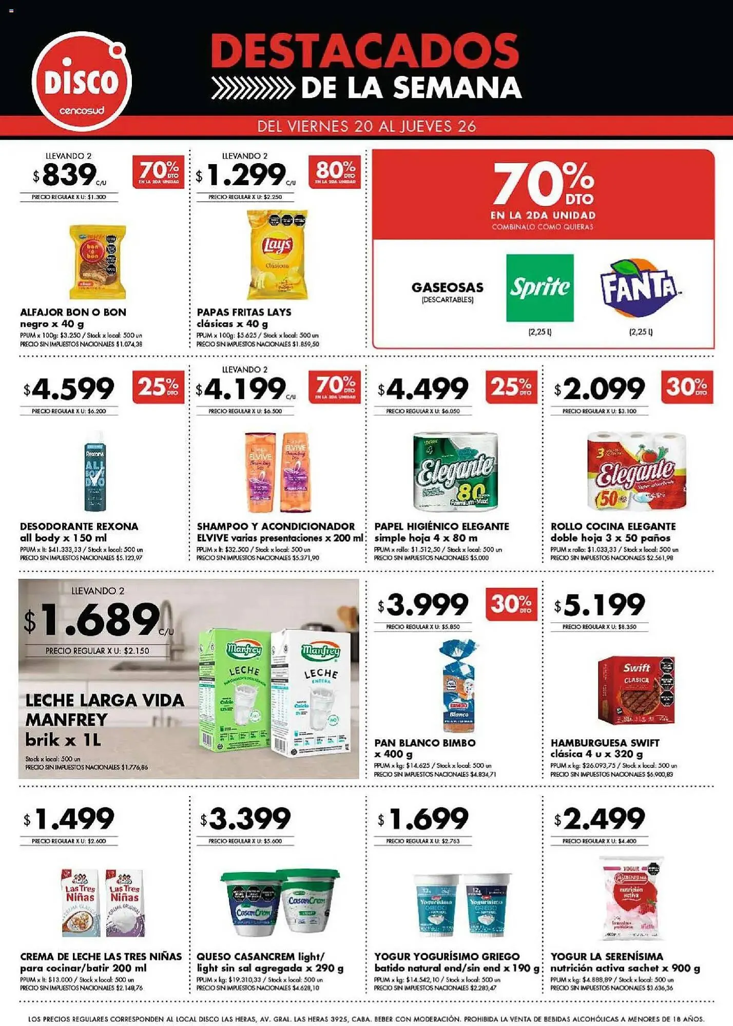 Ofertas de Folleto Disco 20 de marzo al 26 de marzo 2026 - Página 1 del catálogo