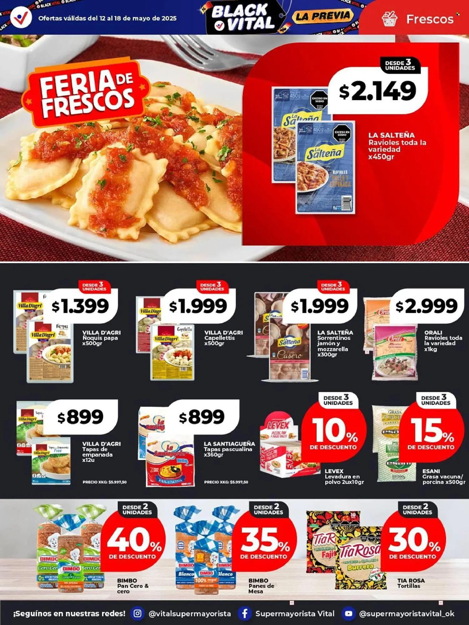 Ofertas de Catálogo Supermayorista Vital 12 de mayo al 18 de mayo 2025 - Página 19 del catálogo