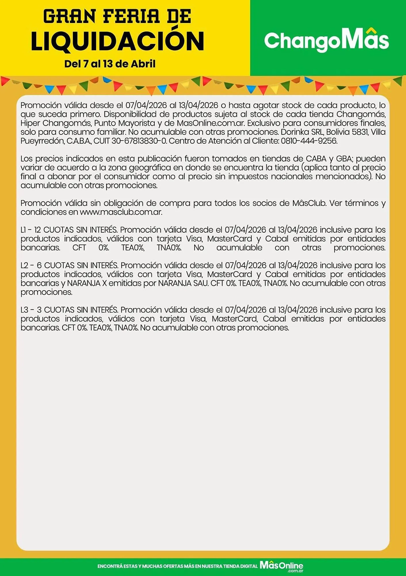 Ofertas de Catálogo Changomas 7 de abril al 13 de abril 2026 - Página 2 del catálogo