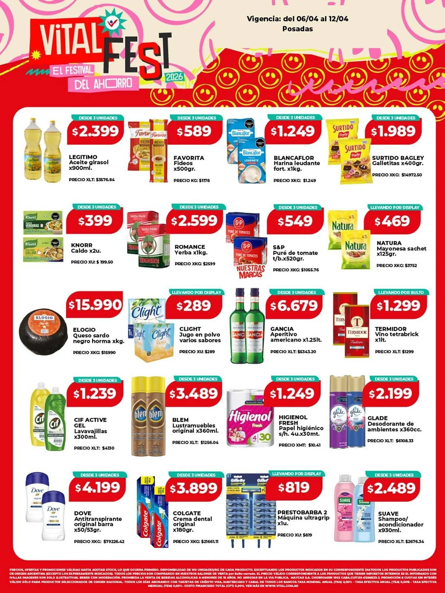 Ofertas de Catálogo Supermayorista Vital 6 de abril al 12 de abril 2026 - Página 1 del catálogo