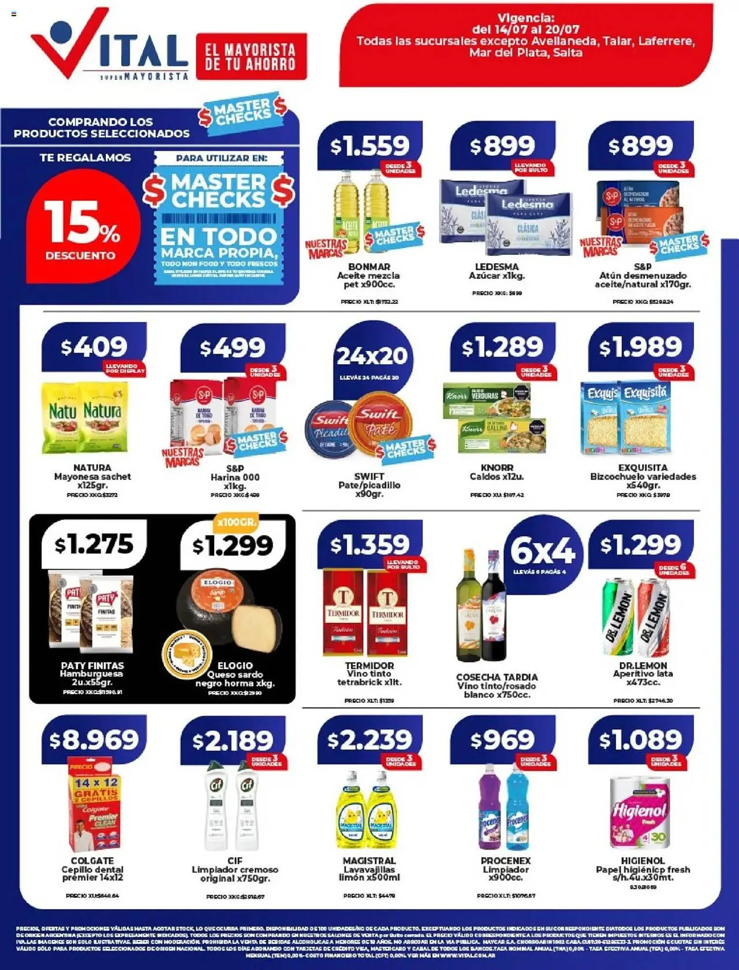 Ofertas de Catálogo Supermayorista Vital 14 de julio al 21 de julio 2025 - Página 1 del catálogo