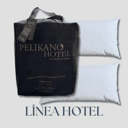 Pack 2 Almohadas de Pluma Pelikano Hogar Duvet 50x90 Linea Hotel