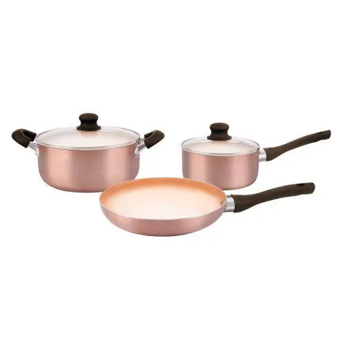 Bateria de Aluminio con Antiadherente Cerámico Hudson Cobre