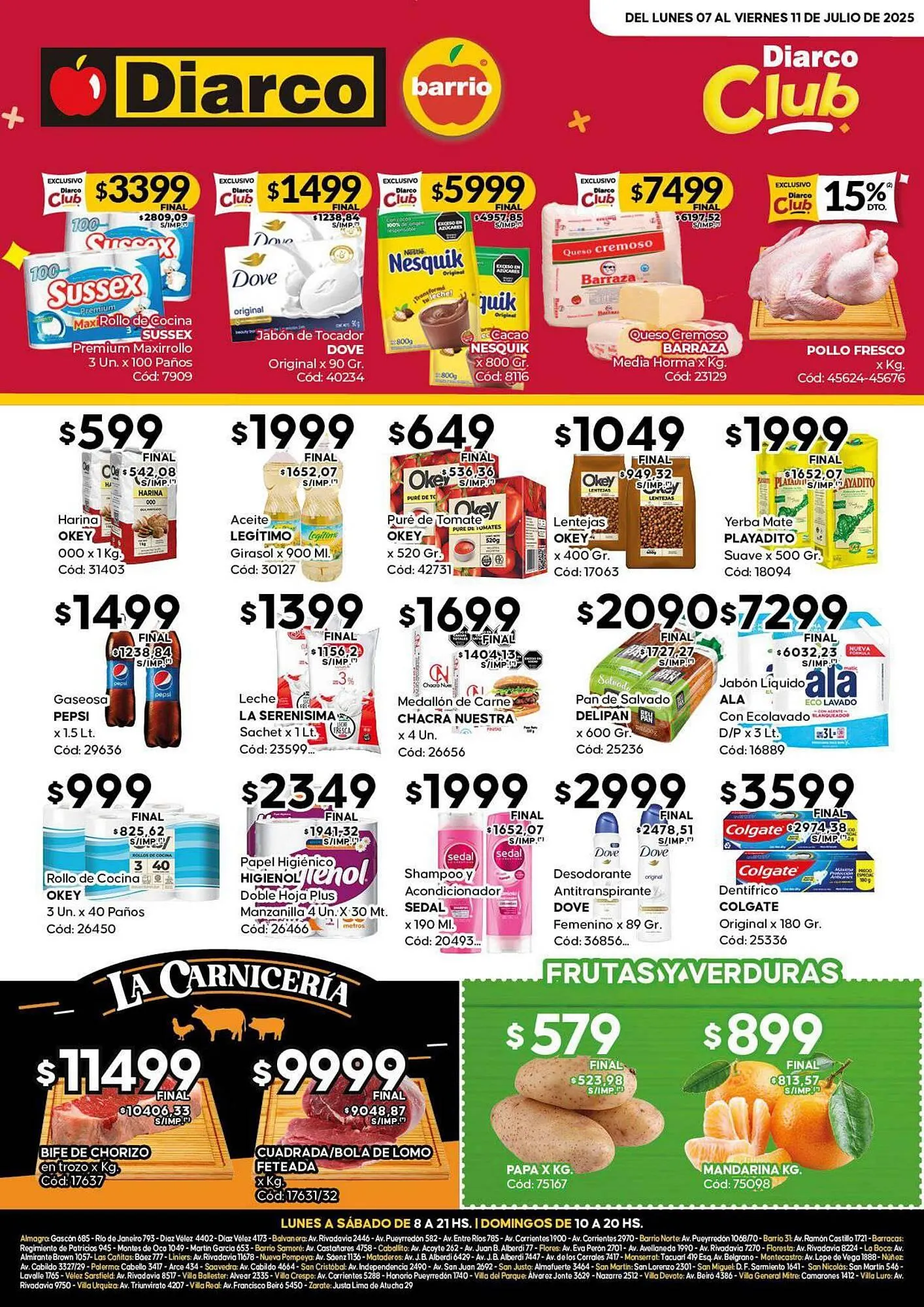 Ofertas de Catálogo Diarco 7 de julio al 11 de julio 2025 - Página 1 del catálogo