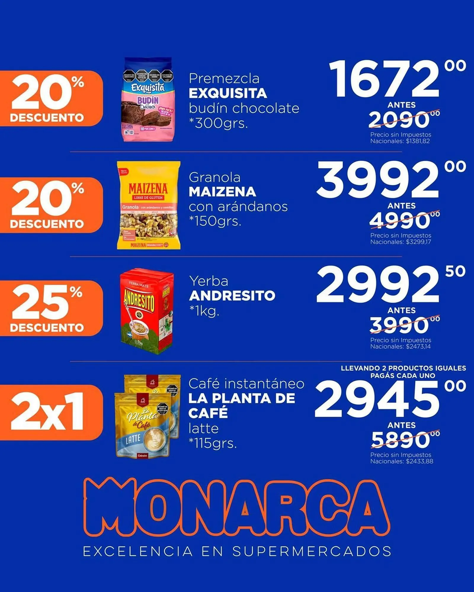 Ofertas de Catálogo Supermercados Monarca 8 de mayo al 31 de mayo 2025 - Página 4 del catálogo