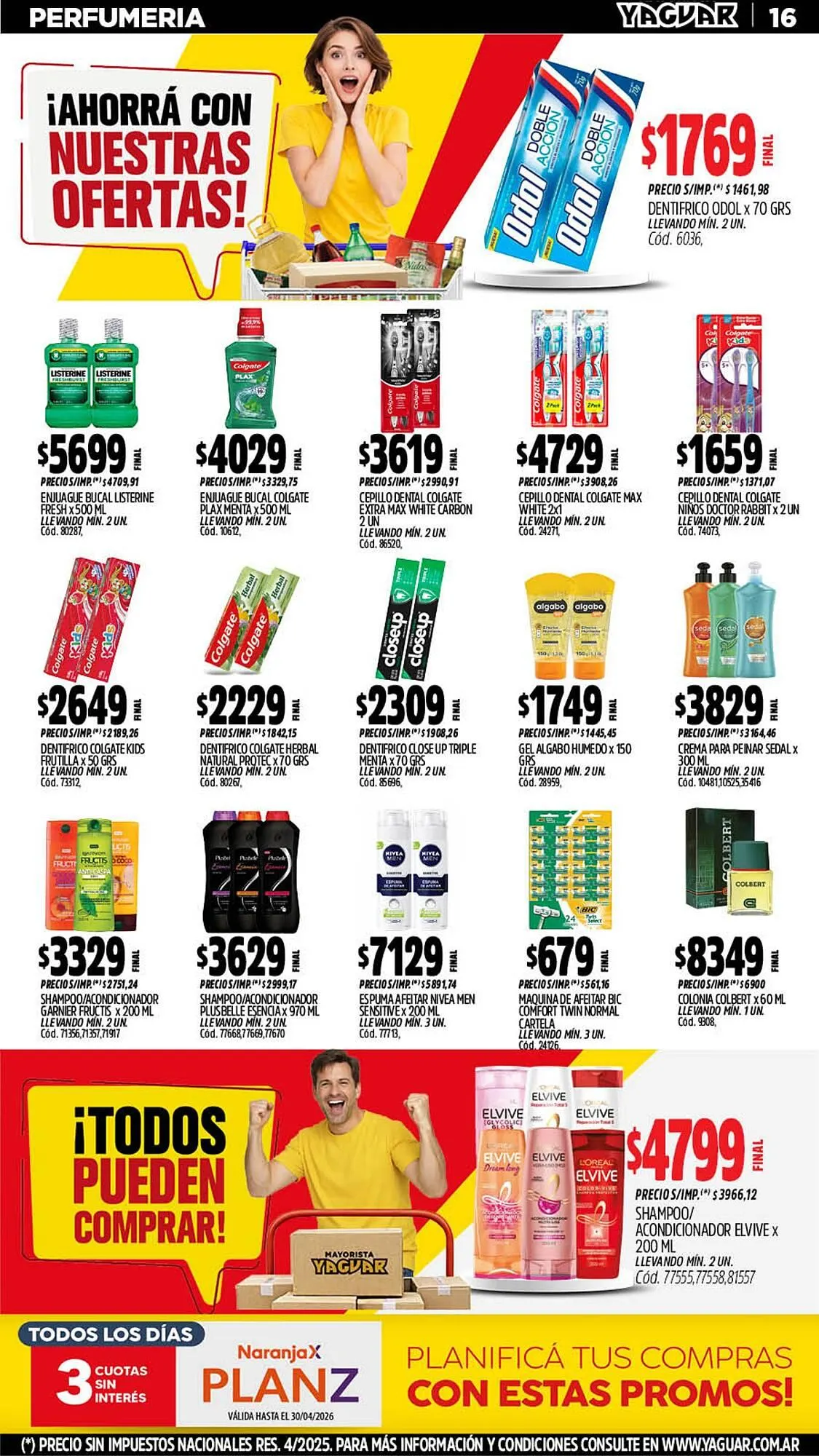 Ofertas de Catálogo Supermercados Yaguar 11 de mayo al 17 de mayo 2026 - Página 16 del catálogo