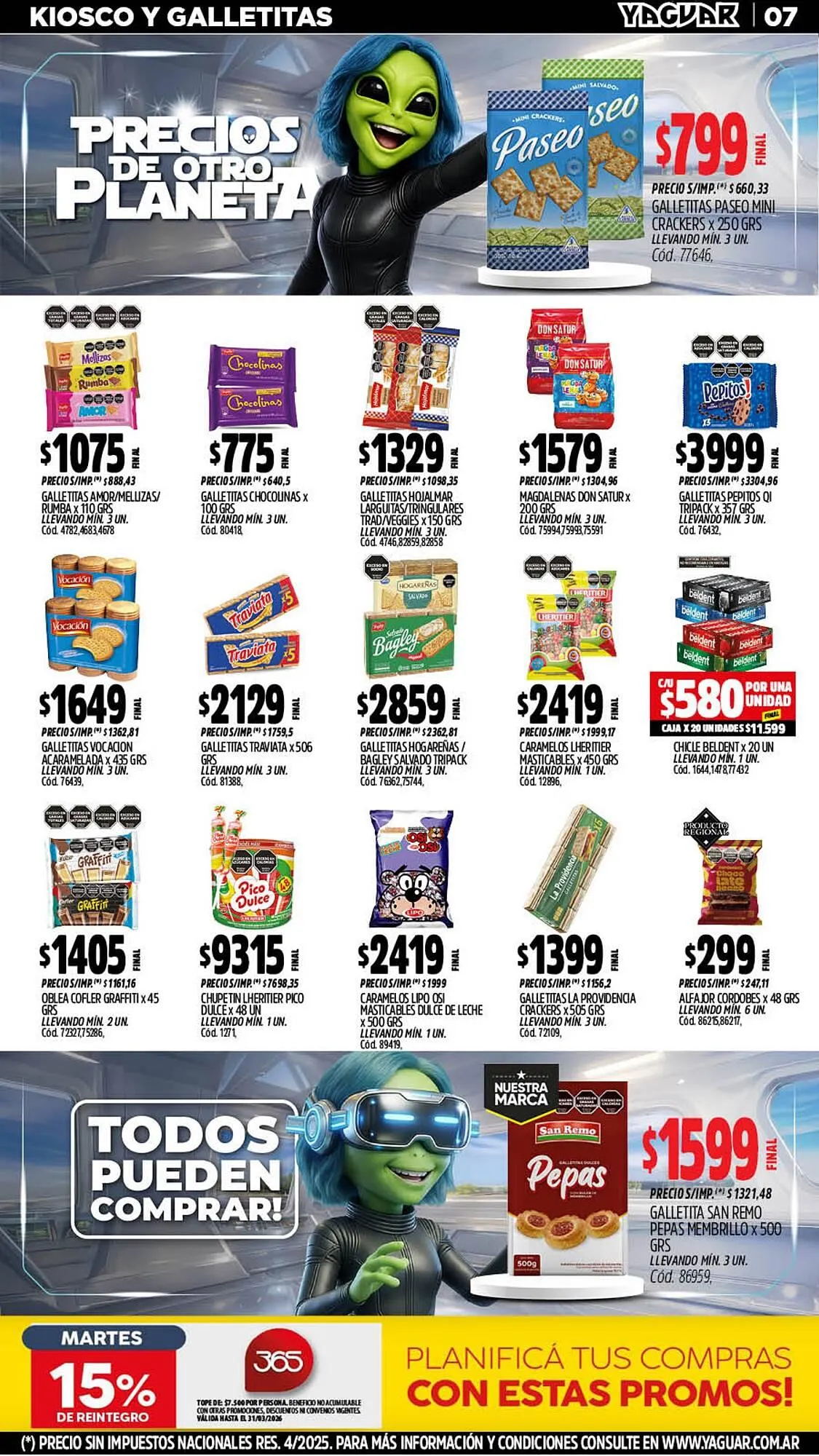 Ofertas de Catálogo Supermercados Yaguar 9 de marzo al 15 de marzo 2026 - Página 7 del catálogo