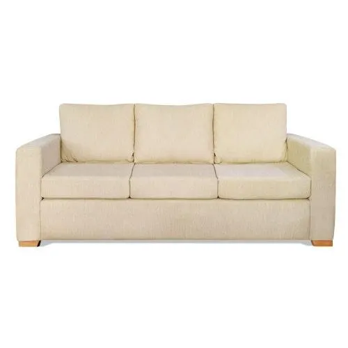 Sillón Cubik 3 cuerpos 2mt en chenille rodano manteca Full Confort