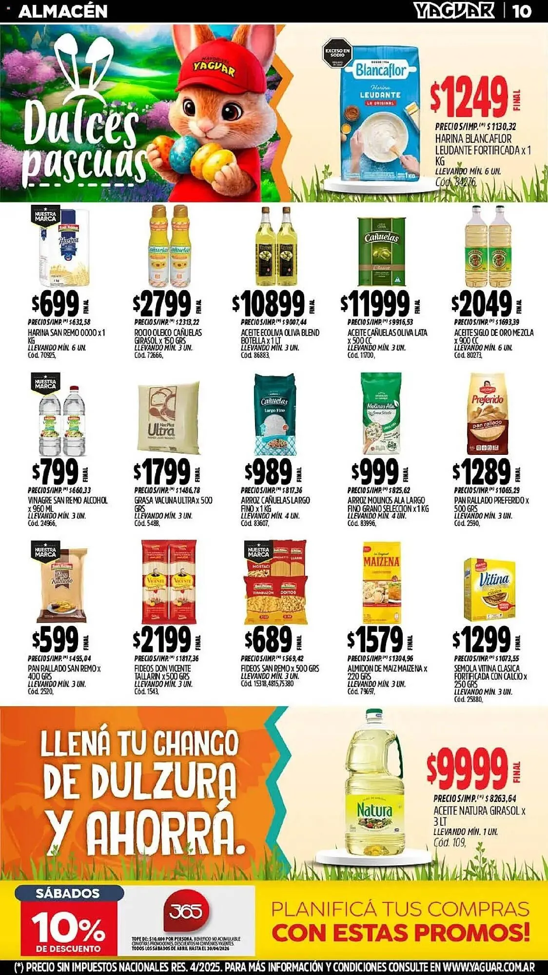 Ofertas de Catálogo Supermercados Yaguar 30 de marzo al 5 de abril 2026 - Página 9 del catálogo