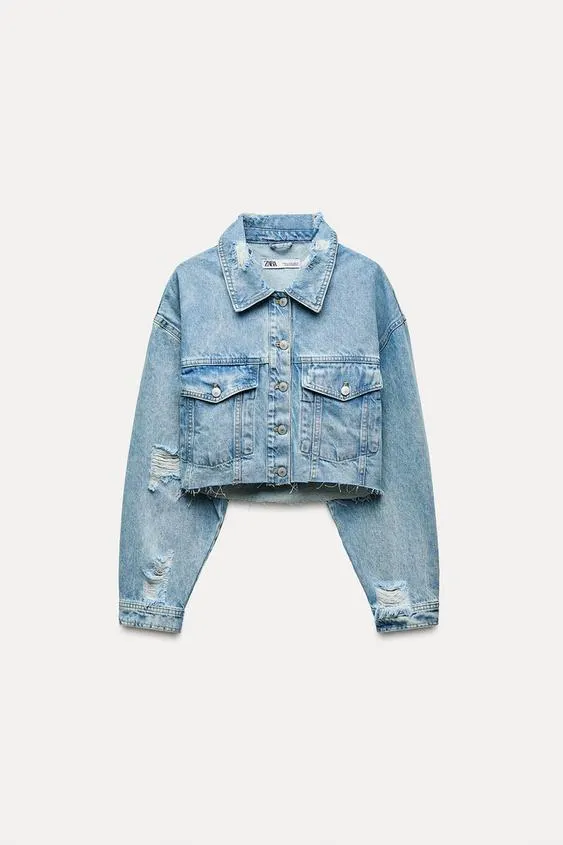 CAZADORA CROP Z1975 DENIM