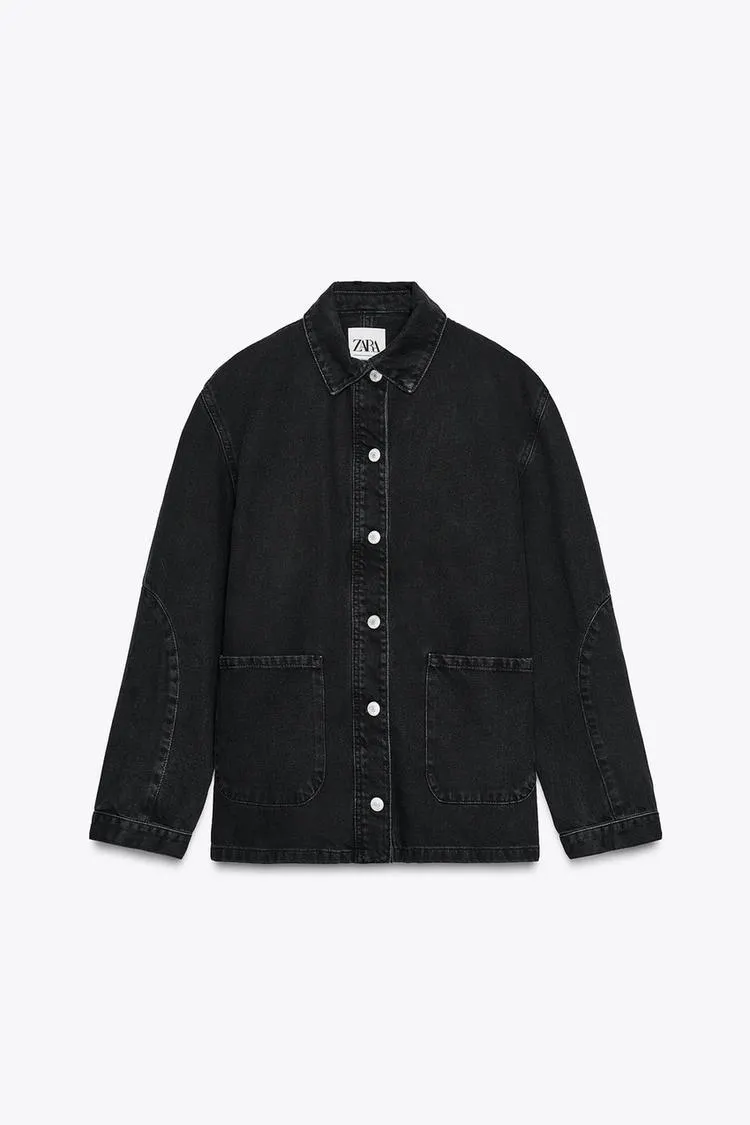 CAZADORA OVERSIZE DENIM TRF