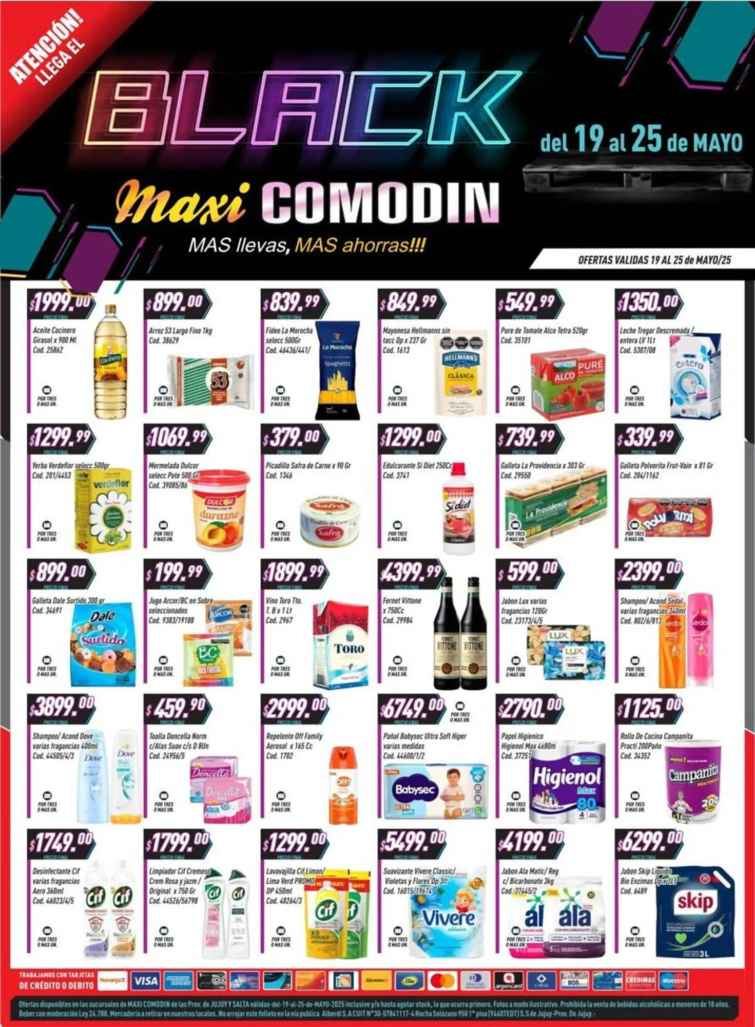 Ofertas de Catálogo Supermercados Comodin 23 de mayo al 25 de mayo 2025 - Página 1 del catálogo