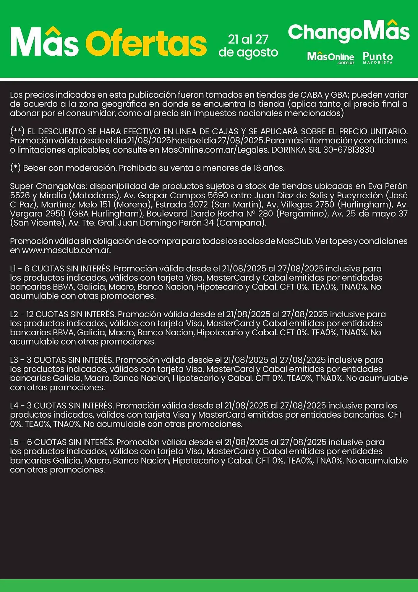 Ofertas de Catálogo Changomas 21 de agosto al 27 de agosto 2025 - Página 10 del catálogo