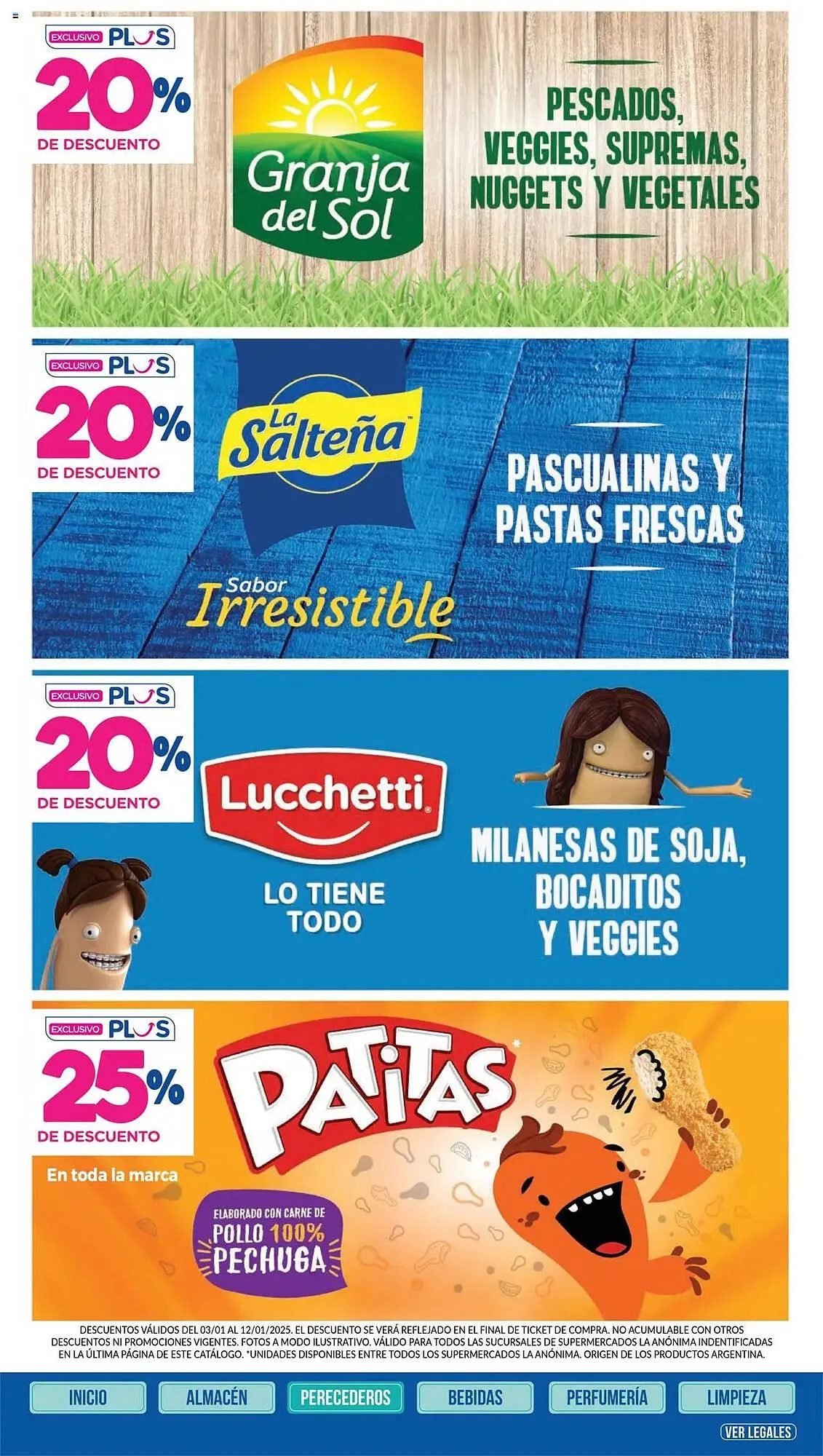 Ofertas de Catálogo La Anonima 3 de enero al 12 de enero 2025 - Página 19 del catálogo