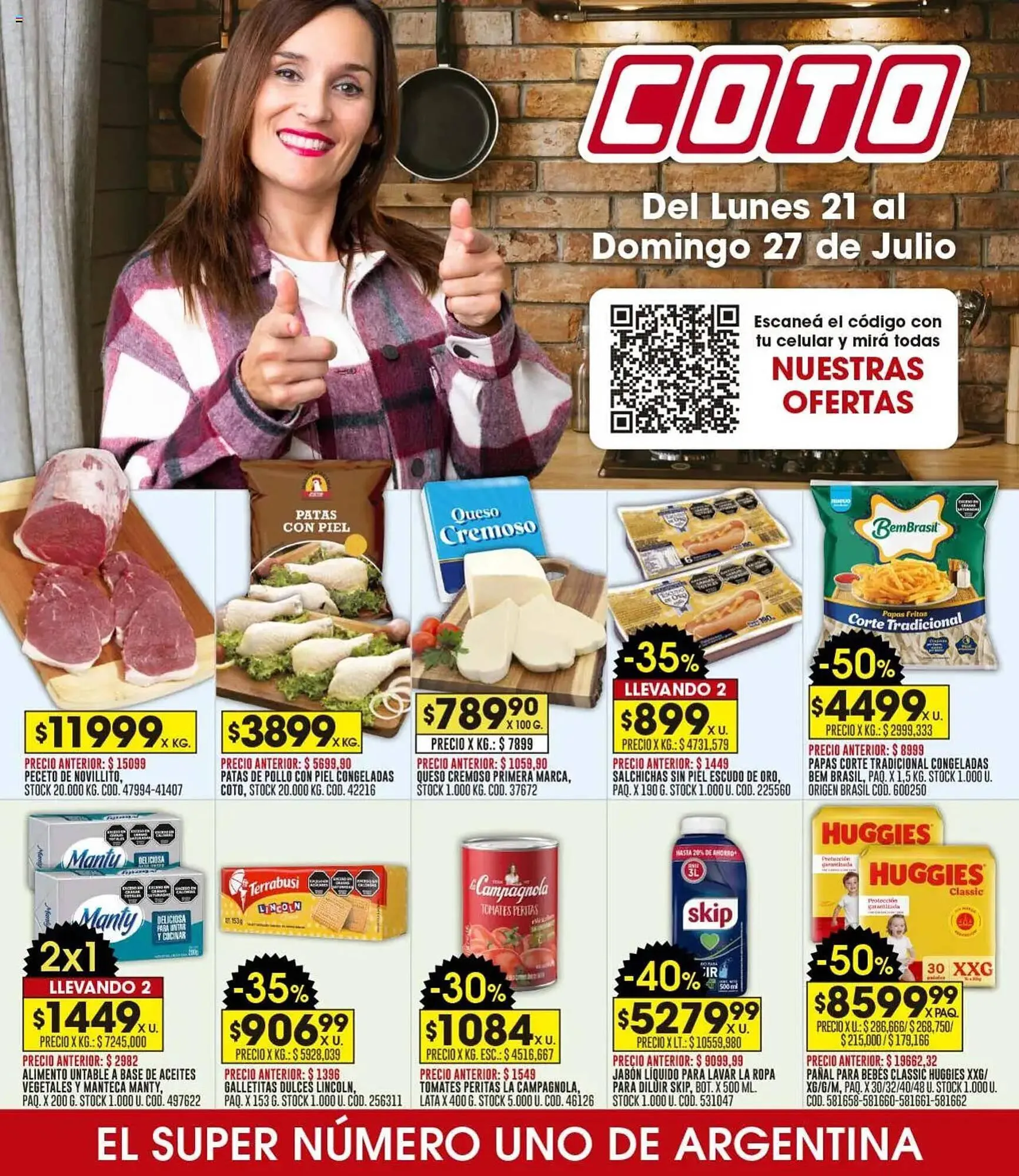 Ofertas de Catálogo Coto 21 de julio al 27 de julio 2025 - Página 1 del catálogo