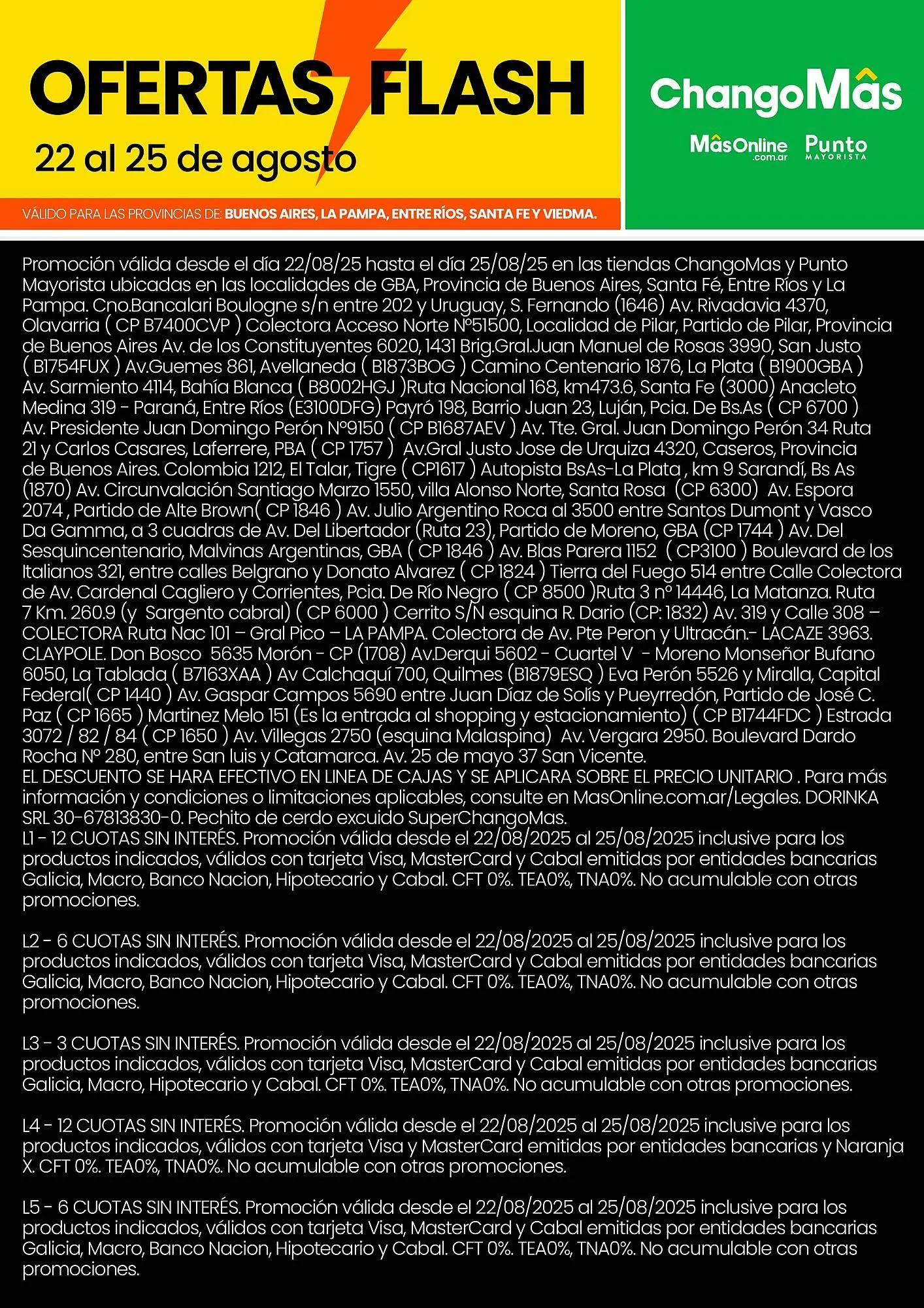 Ofertas de Catálogo Changomas 22 de agosto al 25 de agosto 2025 - Página 8 del catálogo