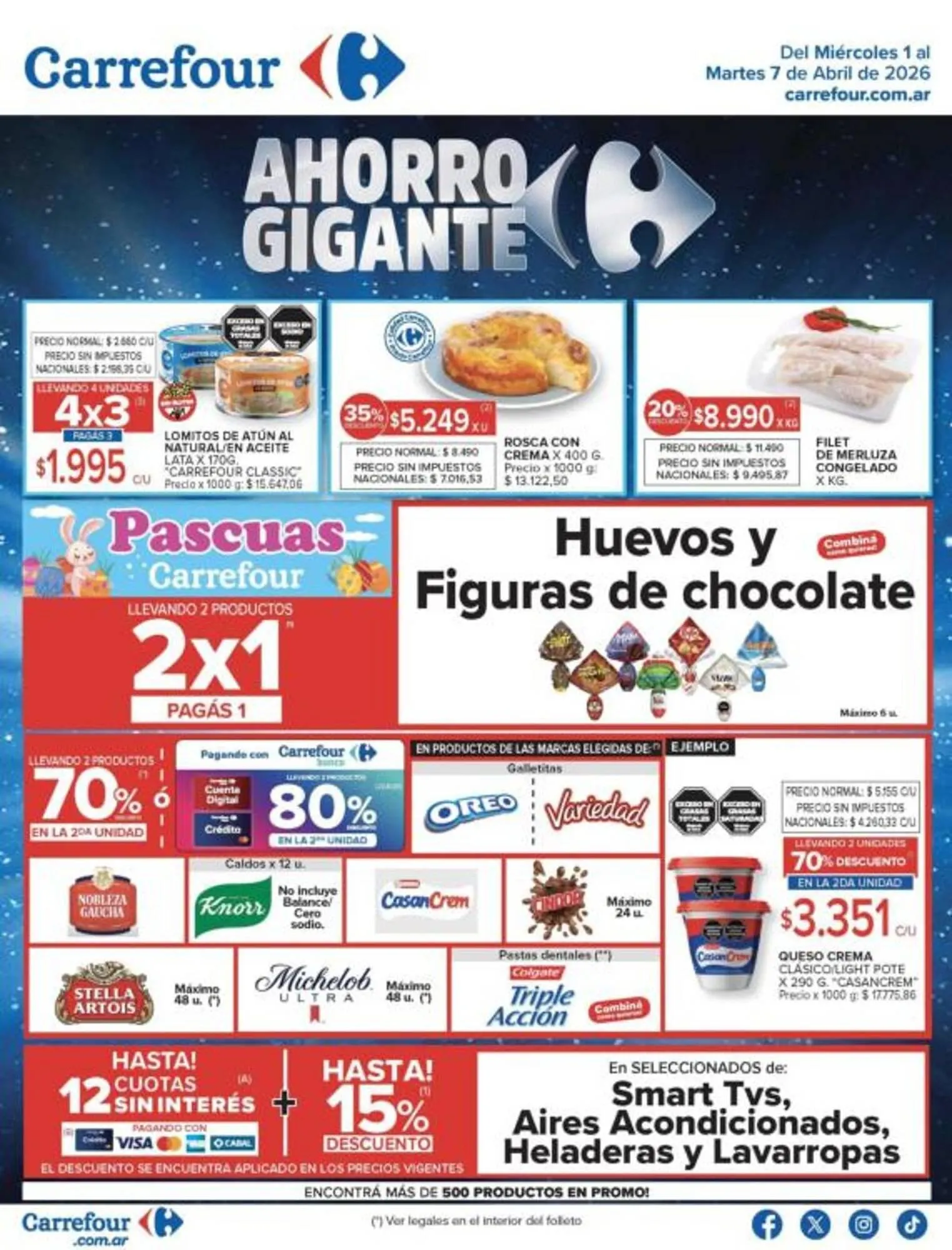 Ofertas de Catálogo Carrefour 1 de abril al 7 de abril 2026 - Página 1 del catálogo