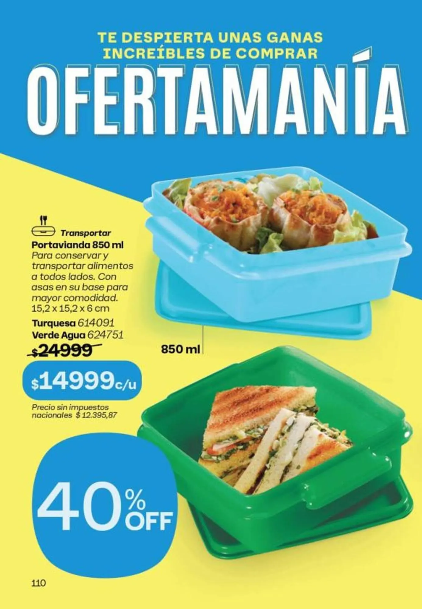 Ofertas de Folleto Tupperware 1 de octubre al 31 de octubre 2025 - Página 111 del catálogo
