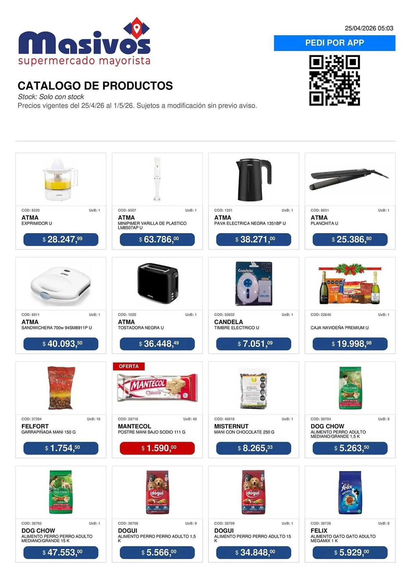 Ofertas de Catálogo Masivos 25 de abril al 1 de mayo 2026 - Página 158 del catálogo