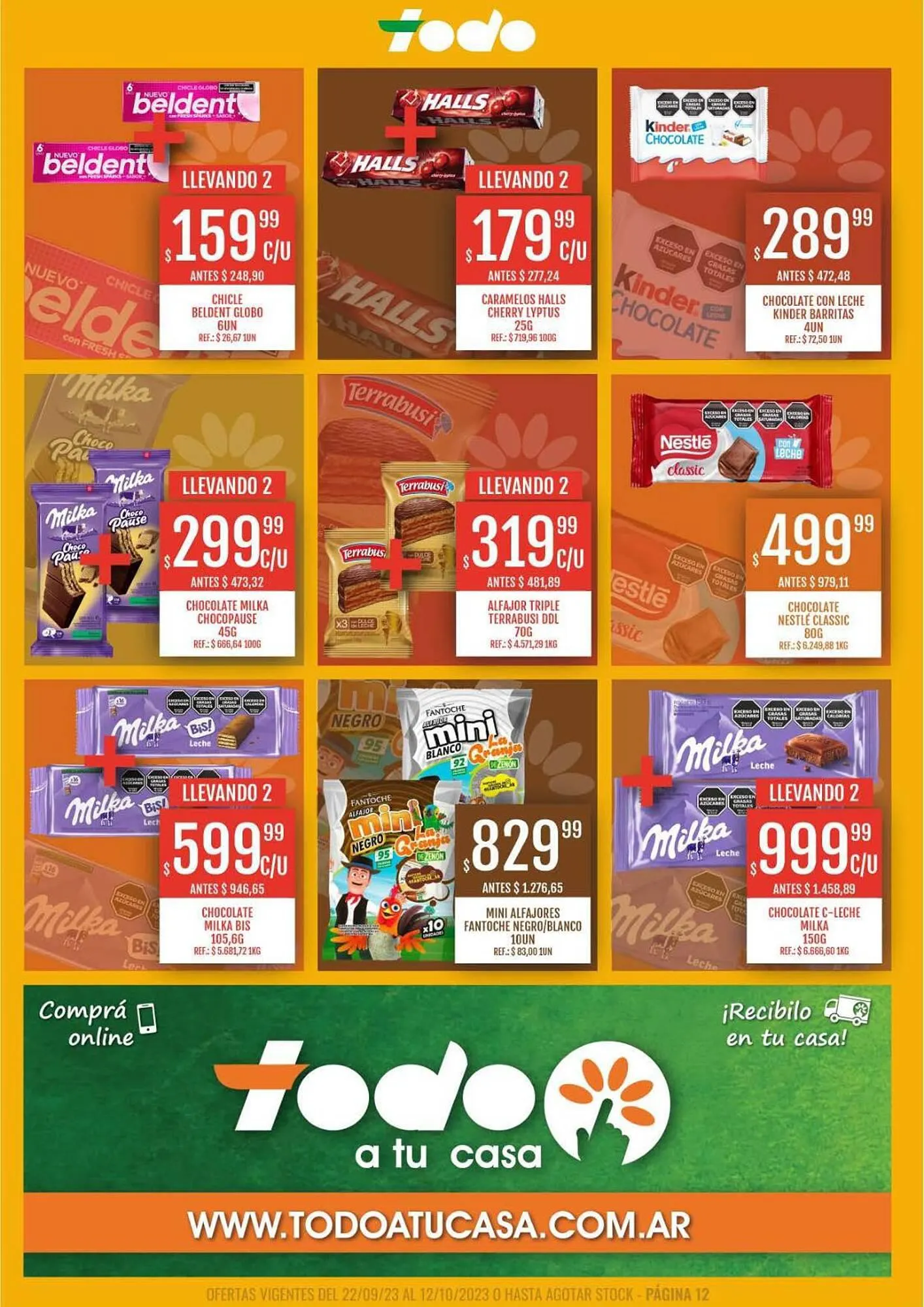 Ofertas de Catálogo Supermercados Todo 22 de septiembre al 12 de octubre 2023 - Página 12 del catálogo