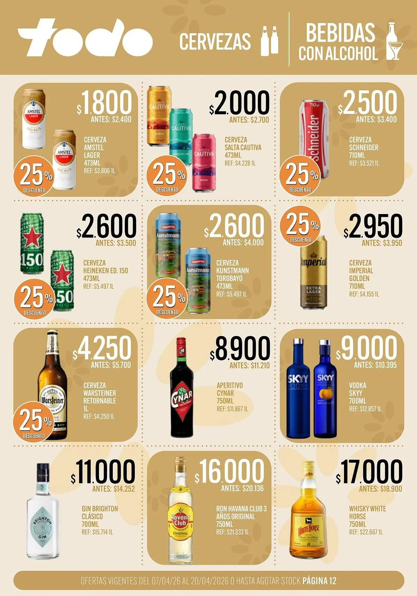 Ofertas de Catálogo Supermercados Todo 7 de abril al 20 de abril 2026 - Página 12 del catálogo