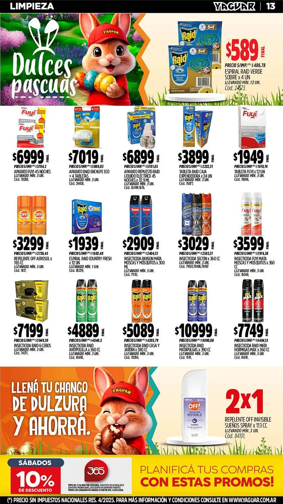 Ofertas de Catálogo Supermercados Yaguar 16 de marzo al 30 de marzo 2026 - Página 13 del catálogo
