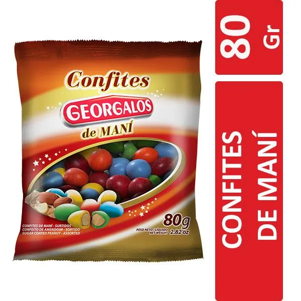 GEORGALOS CONFITES DE MANI X80G