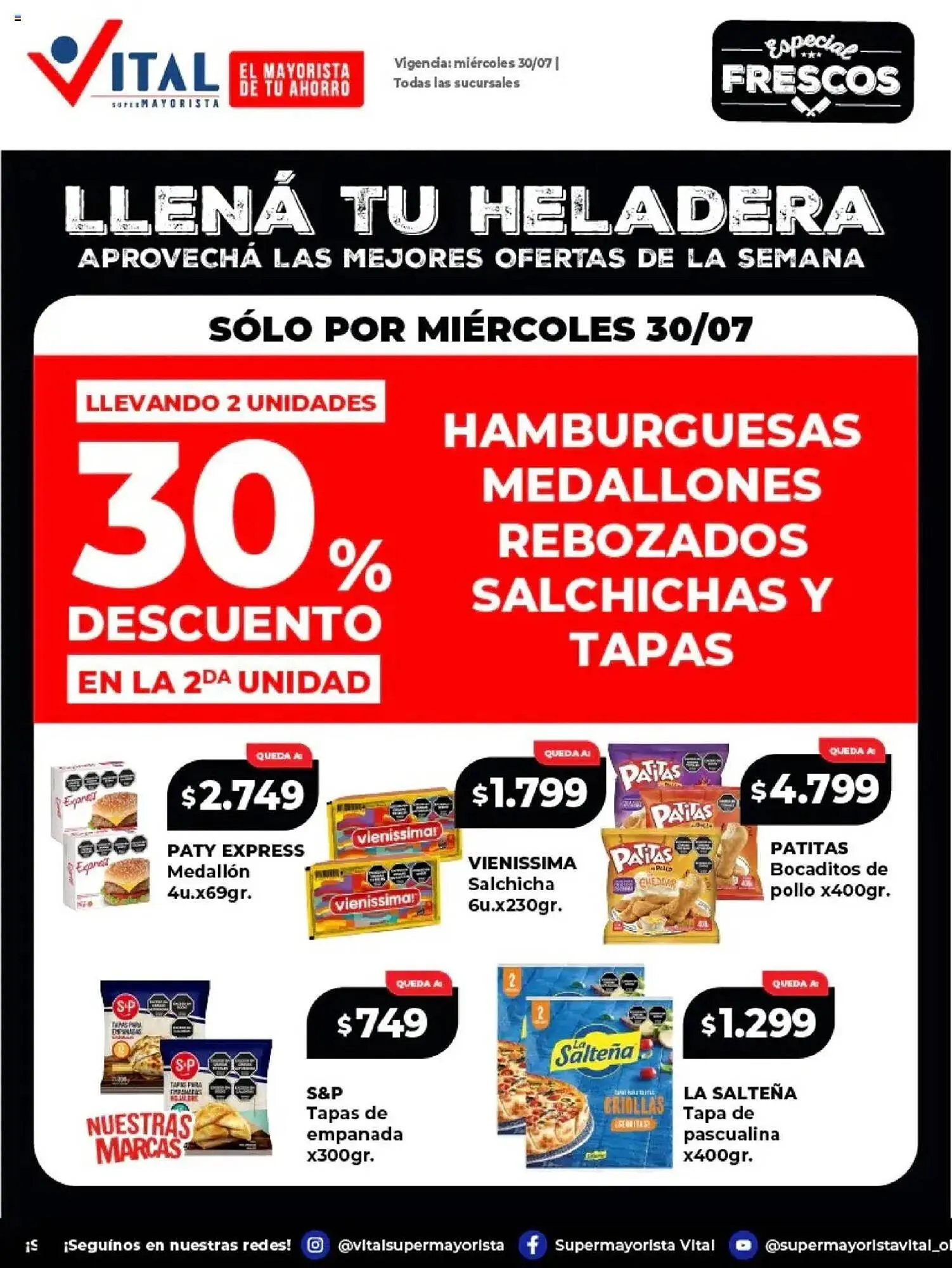 Ofertas de Catálogo Supermayorista Vital 30 de julio al 31 de julio 2025 - Página 1 del catálogo