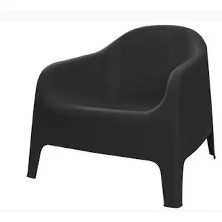 Sillon Garden Life F790001 Skarpo Negro.