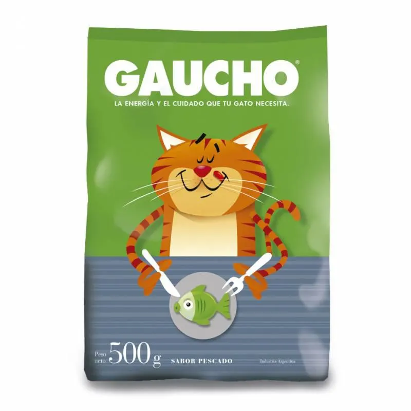 Alimento para Gato Pescado Gaucho x 500 g.