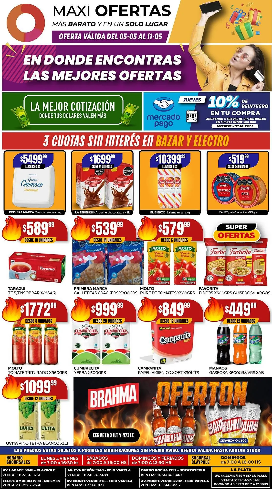 Ofertas de Catálogo Maxi Ofertas 5 de mayo al 11 de mayo 2025 - Página 1 del catálogo