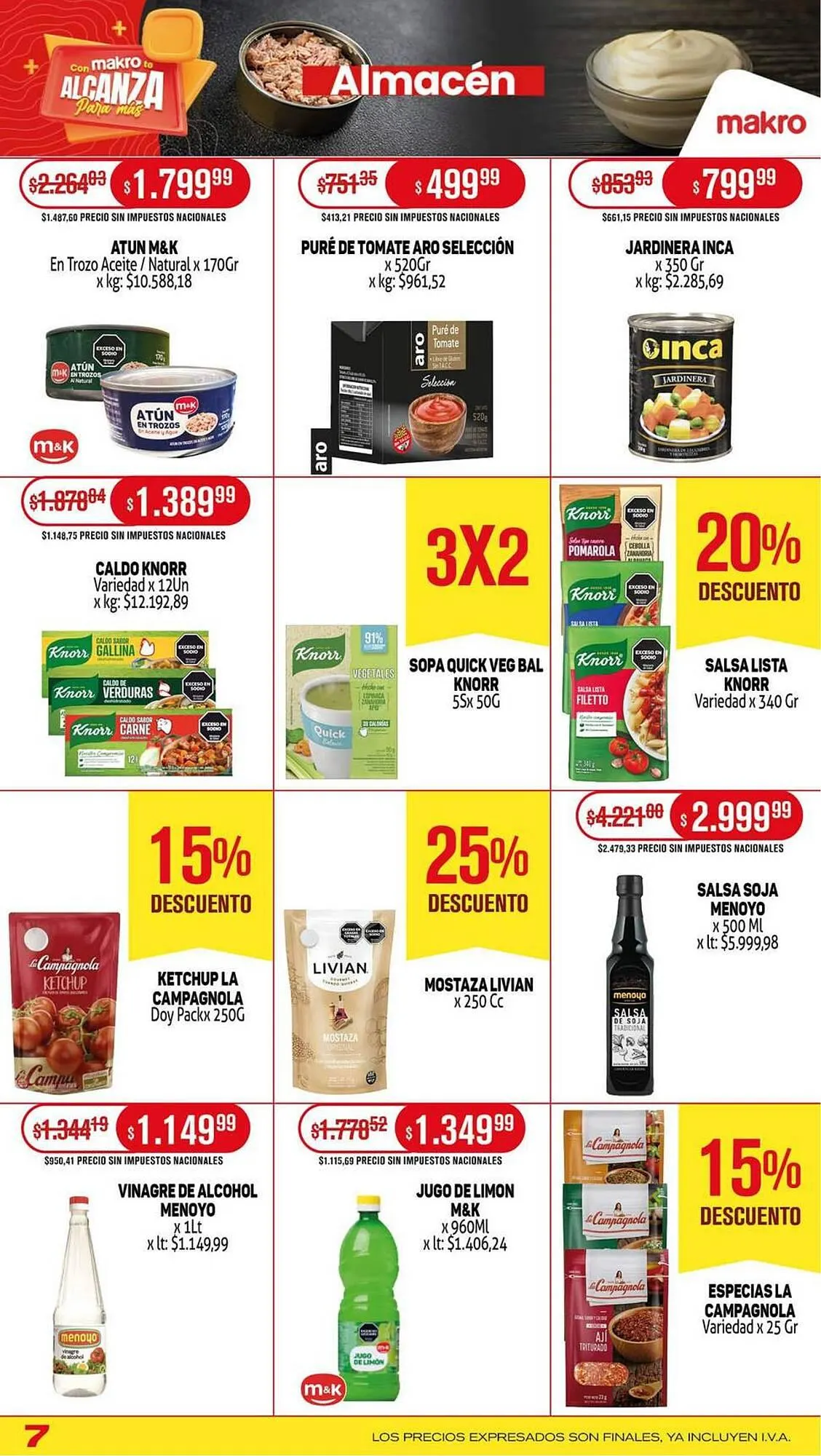 Ofertas de Catálogo Makro 7 de agosto al 13 de agosto 2025 - Página 7 del catálogo