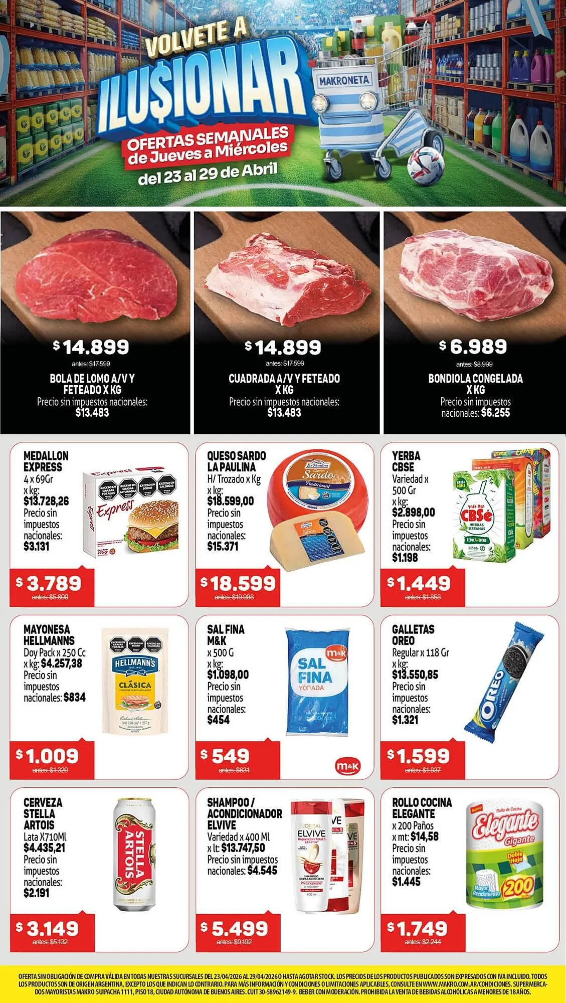 Ofertas de Catálogo Makro 23 de abril al 29 de abril 2026 - Página 1 del catálogo