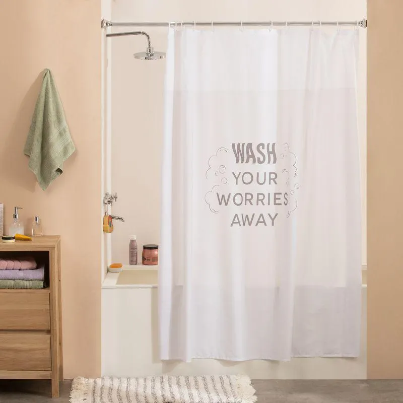 Cortina de Baño Wash Your Worries