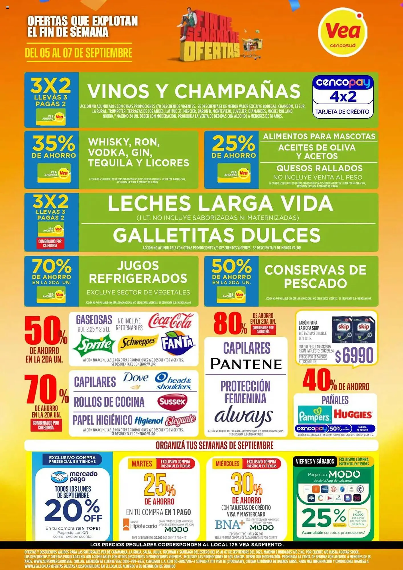Ofertas de Catálogo Supermercados Vea 5 de septiembre al 7 de septiembre 2025 - Página 1 del catálogo