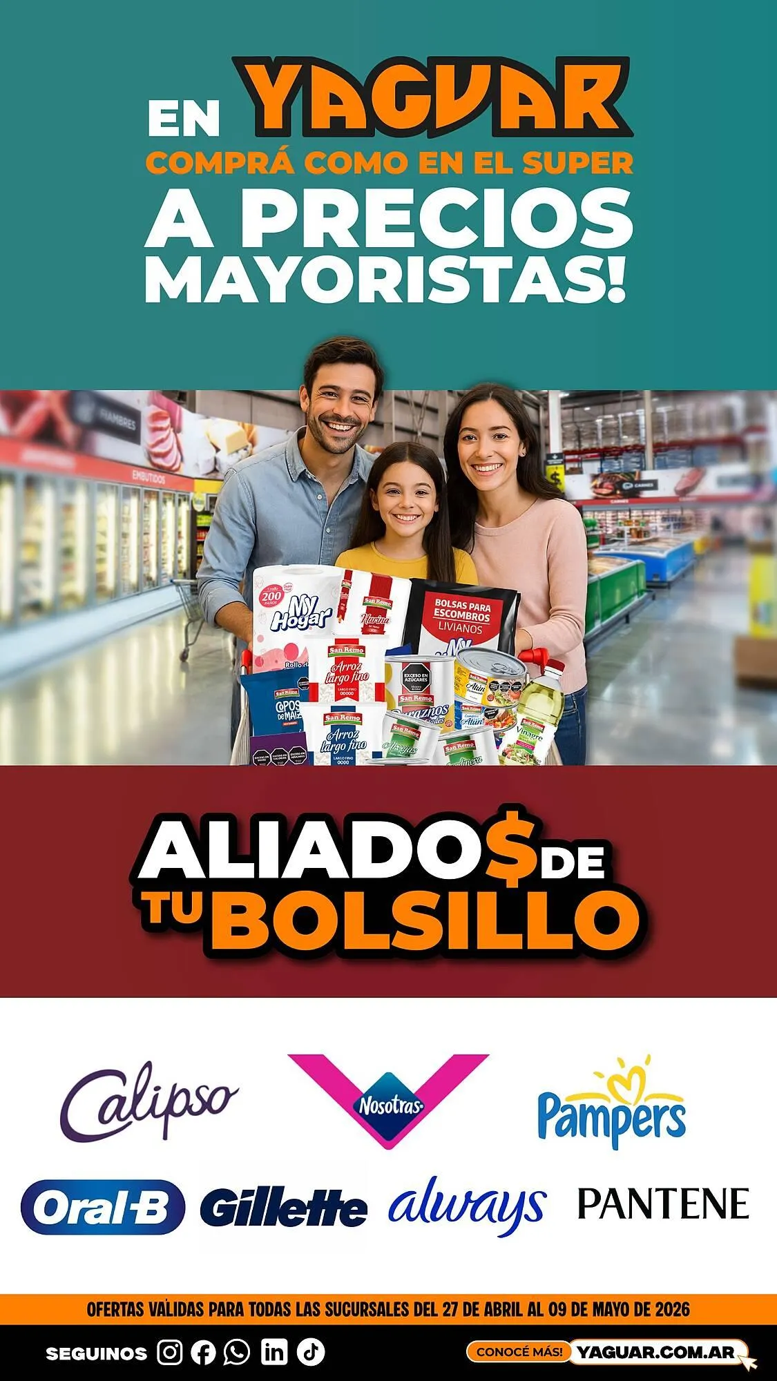 Ofertas de Catálogo Supermercados Yaguar 27 de abril al 9 de mayo 2026 - Página 1 del catálogo