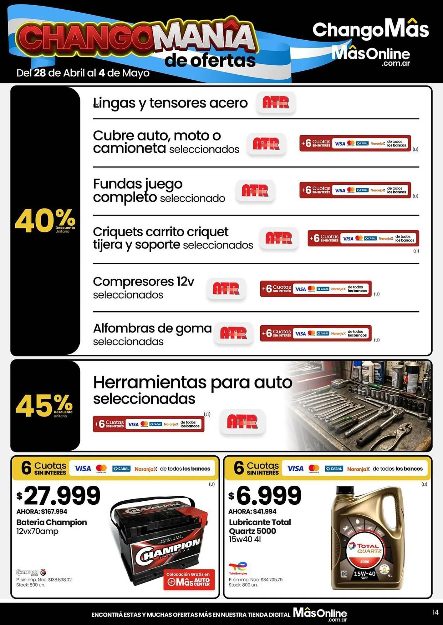 Ofertas de Catálogo Changomas 28 de abril al 4 de mayo 2026 - Página 14 del catálogo