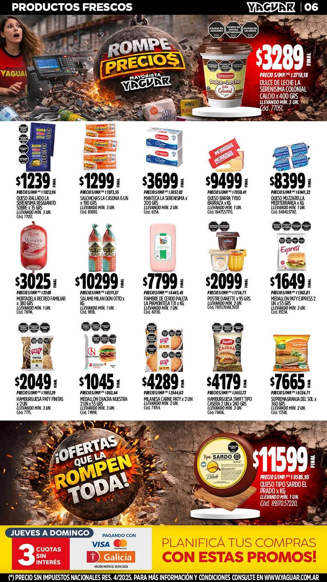 Ofertas de Catálogo Supermercados Yaguar 6 de abril al 12 de abril 2026 - Página 6 del catálogo