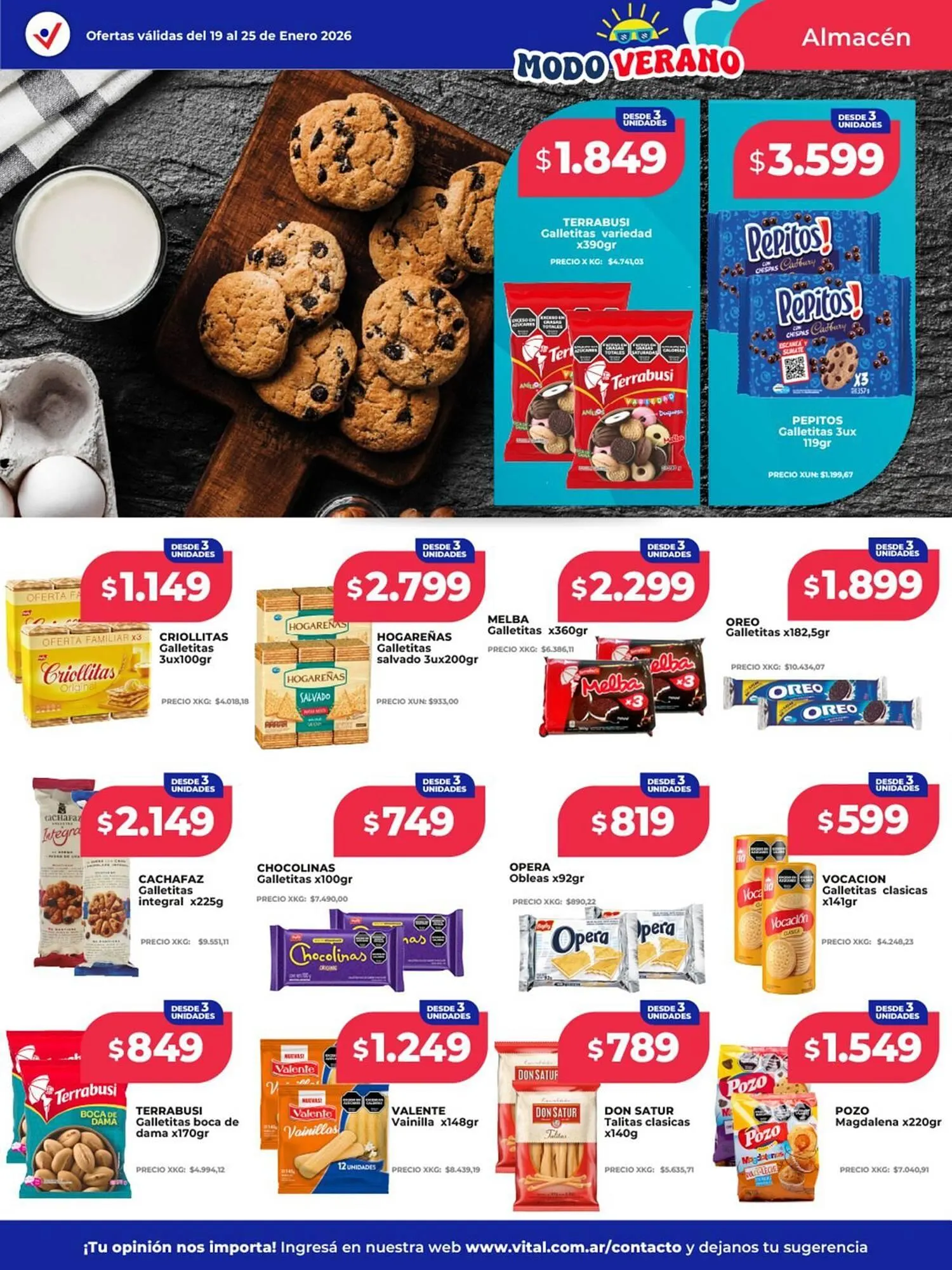 Ofertas de Catálogo Supermayorista Vital 19 de enero al 25 de enero 2026 - Página 13 del catálogo