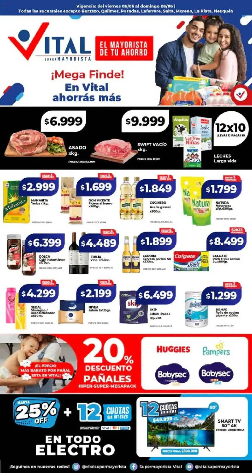 Ofertas de Catálogo Supermayorista Vital 6 de junio al 9 de junio 2025 - Página 1 del catálogo