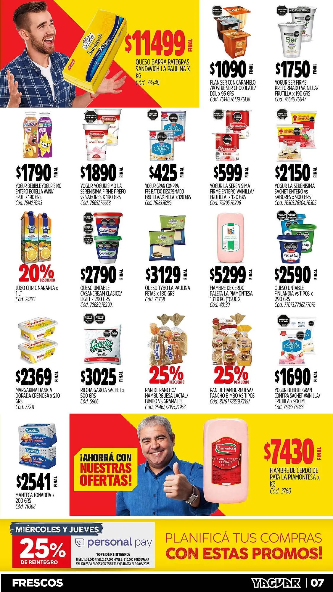 Ofertas de Catálogo Supermercados Yaguar 31 de marzo al 6 de abril 2025 - Página 7 del catálogo