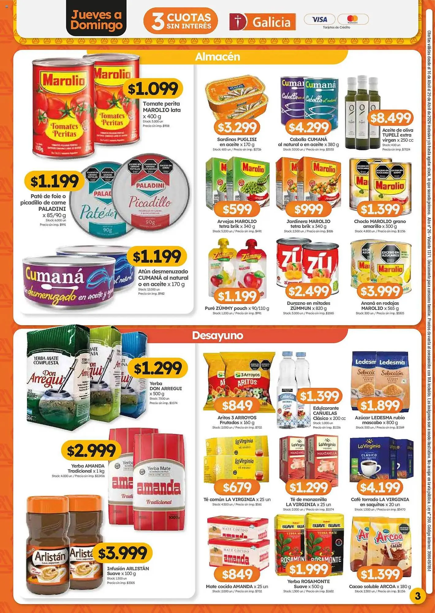 Ofertas de Folleto Cordiez 16 de abril al 29 de abril 2026 - Página 3 del catálogo