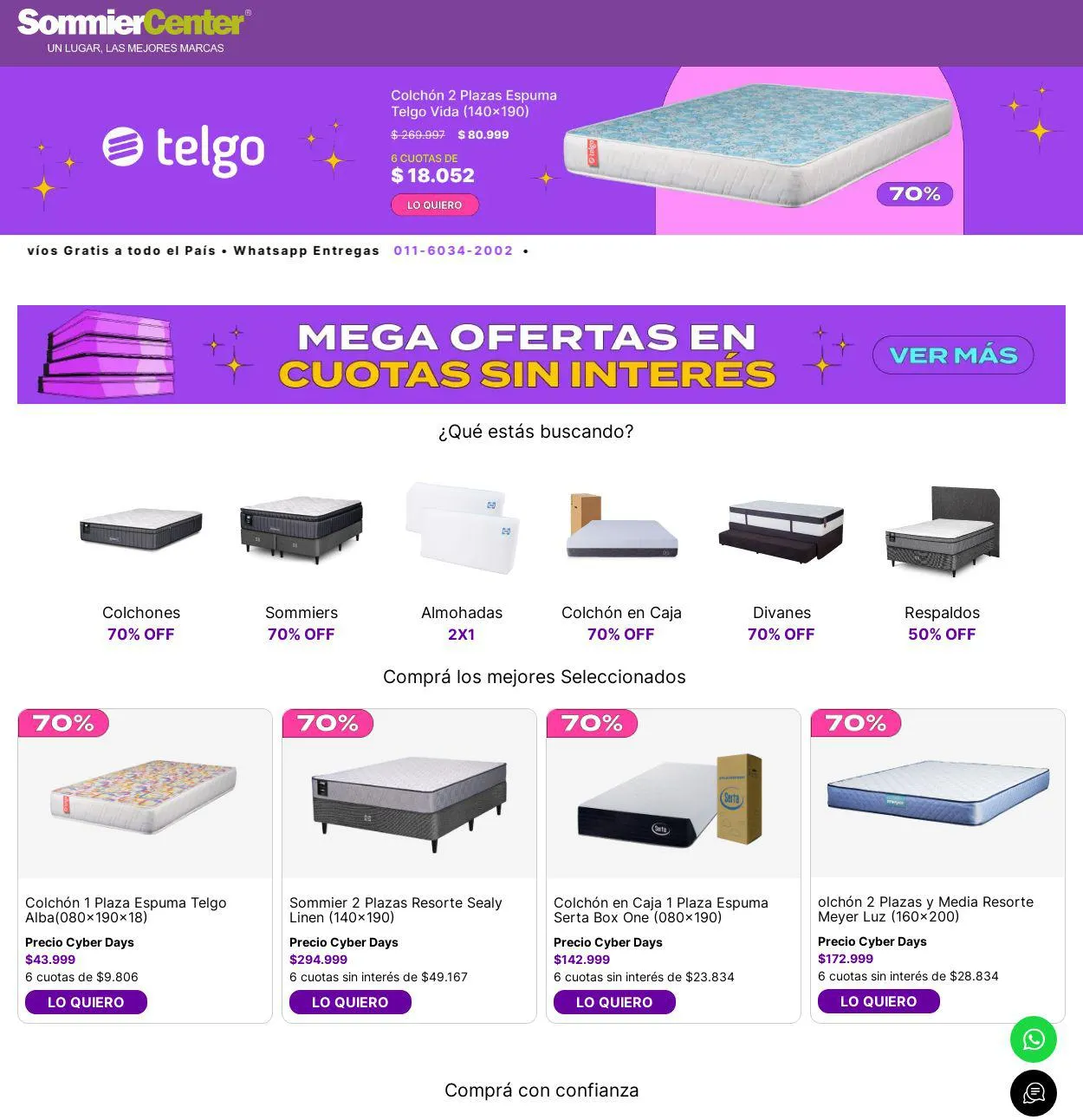 Ofertas de Sommier Center 20 de noviembre al 29 de noviembre 2023 - Página 1 del catálogo