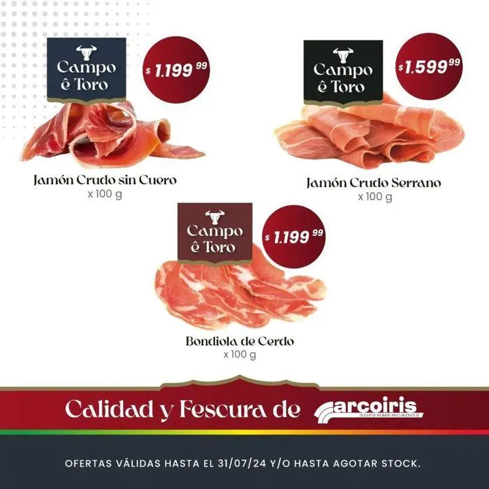 Ofertas de Ofertas Julio Supermercados Arcoiris 9 de julio al 31 de julio 2024 - Página 5 del catálogo