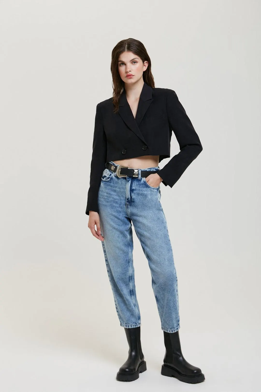 Jean Mom Tulum - Azul gastado