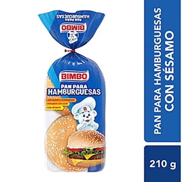 BIMBO PAN HAMBURGUESA C/SES.X4U