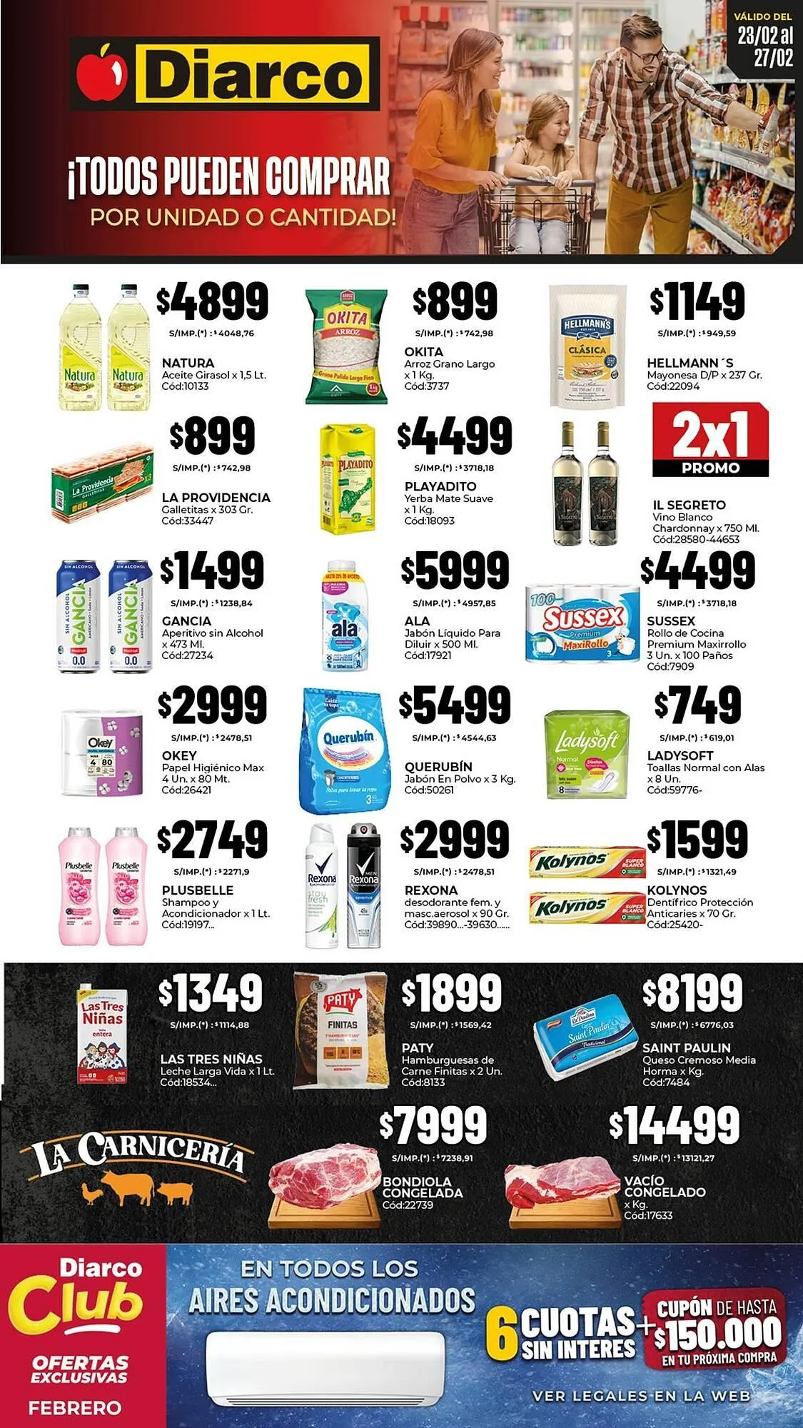 Ofertas de Catálogo Diarco 23 de febrero al 27 de febrero 2026 - Página 1 del catálogo